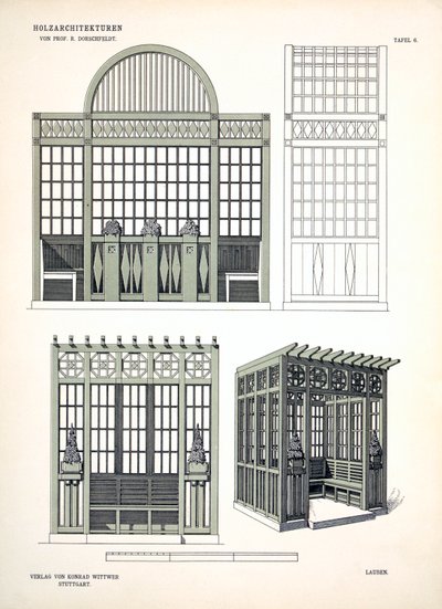Architecture in Wood, c.1900 by Richard Dorschfeldt